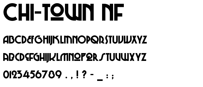 Chi-Town NF font